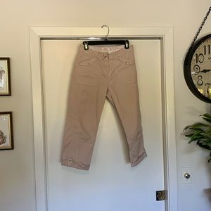 Women’s French Light Rose Khaki Capris